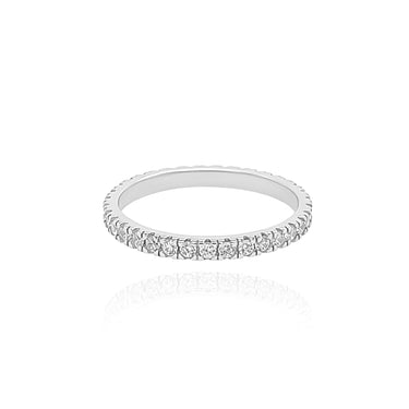 Silver CZ Eternity Ring